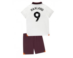 Manchester City Erling Haaland #9 babykläder Bortatröja barn 2023-24 Korta ärmar (+ Korta byxor)